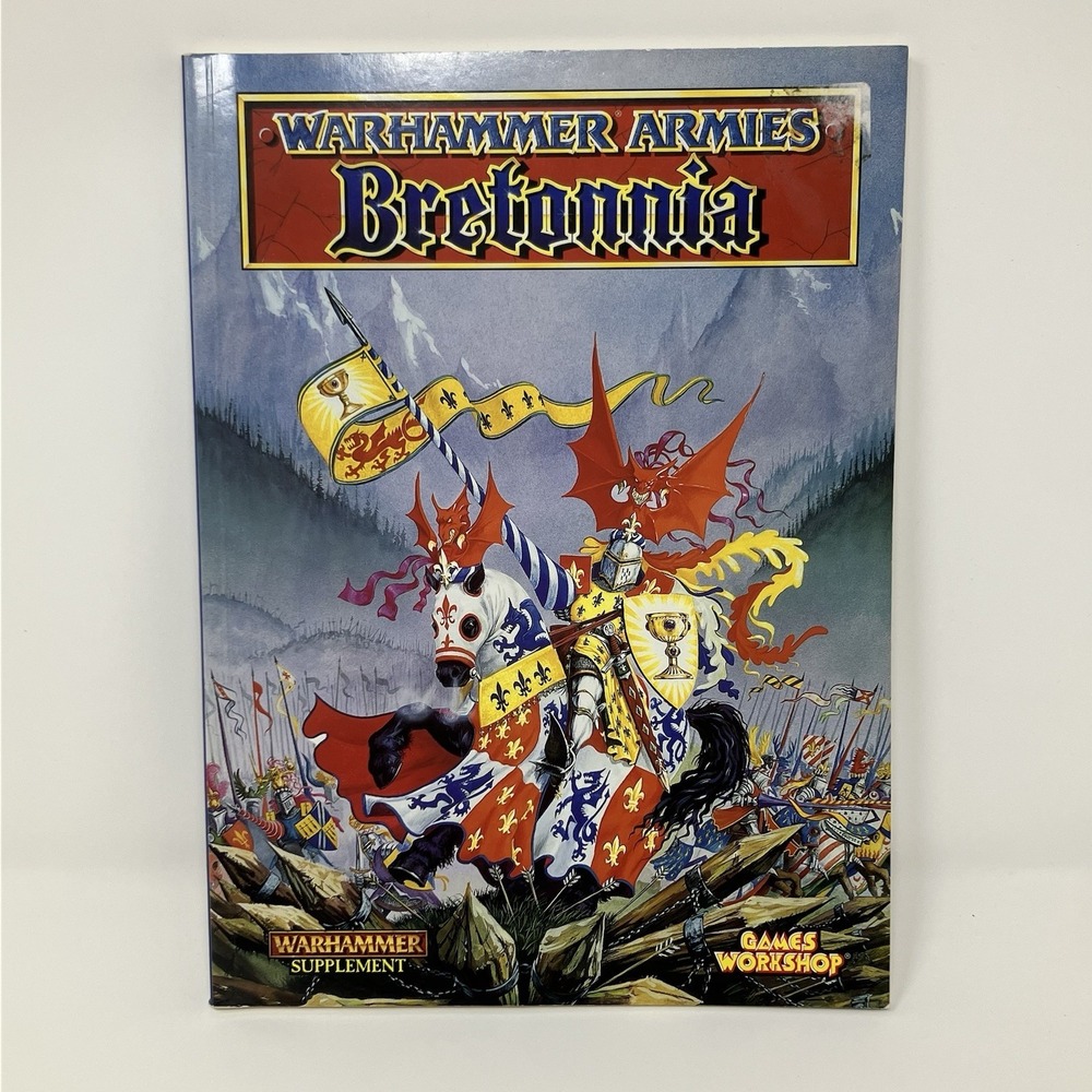 Vintage Warhammer Fantasy Armies Bretonnia Book 5th Edition 1996 Games Workshop